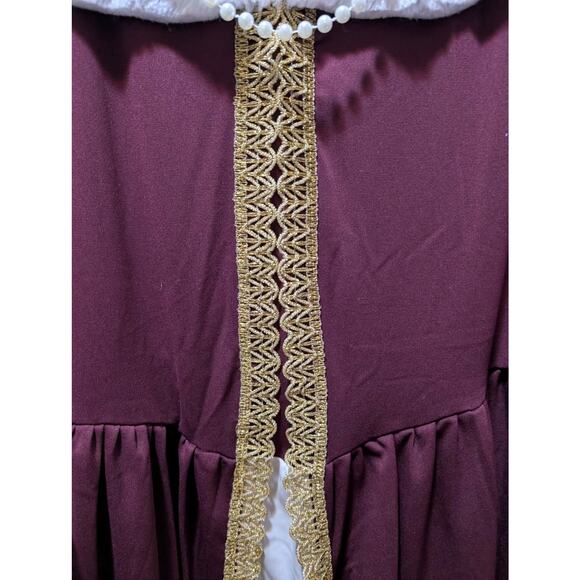 NEW! Royal Storybook Queen Medieval Sz XL Halloween Costume Christmas Mrs Claus - Picture 7 of 15